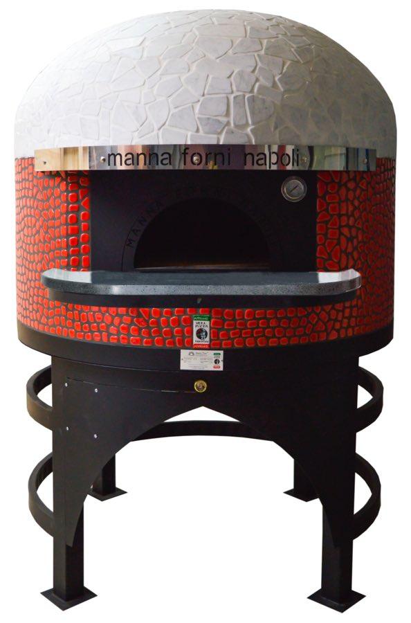 Tradičná murovaná kupolová pizza pec neapolského typu MF100, na drevo / plyn – MANNA FORNI