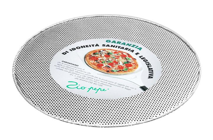 Perforované hliníkové sito na pečenie pizze – ZIO PEPE