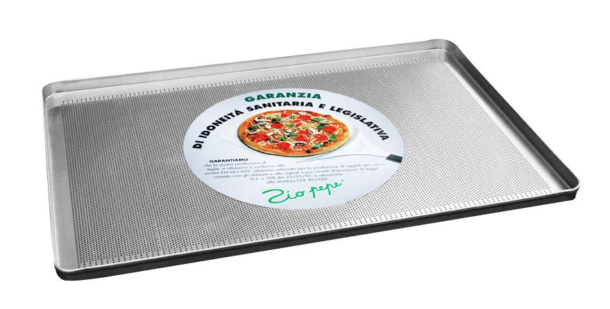 Obdĺžnikový perforovaný plech na pizzu s 2,5 cm okrajom – ZIO PEPE