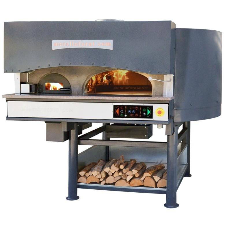 Pizza pec séria MRe, na drevo + elektricky vyhrievaná varná doska, tradičná, rotačná
