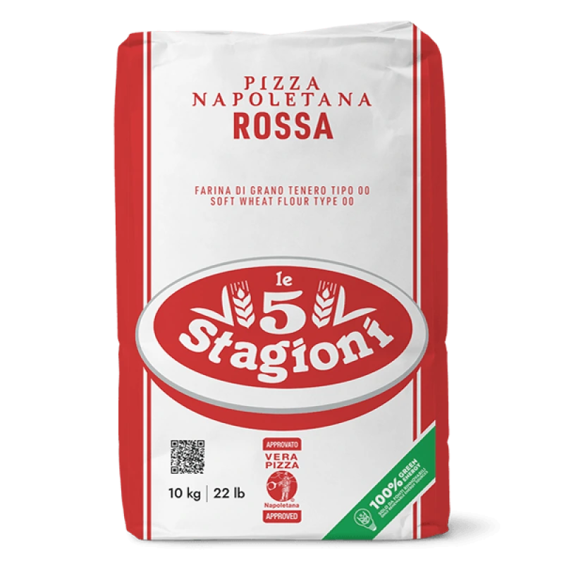 Pšeničná múka Pizza Napoletana Rosso typ „00“, 10 kg – LE 5 STAGIONI