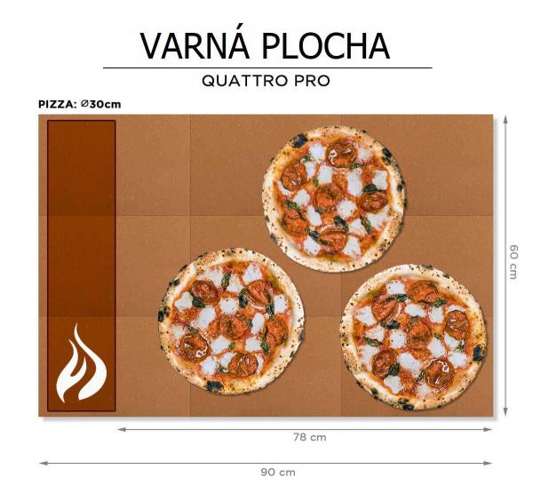 Kompaktná pizza pec na drevo / plyn QUATTRO PRO – ALFA Forni