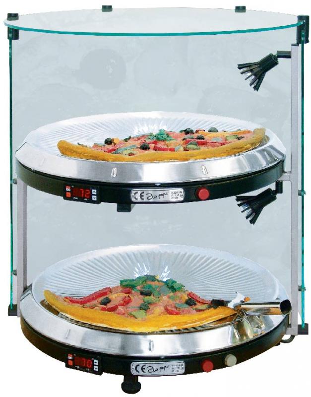 Dvojposchodový výhrevný tanier na pizzu Girasole – ZIO PEPE