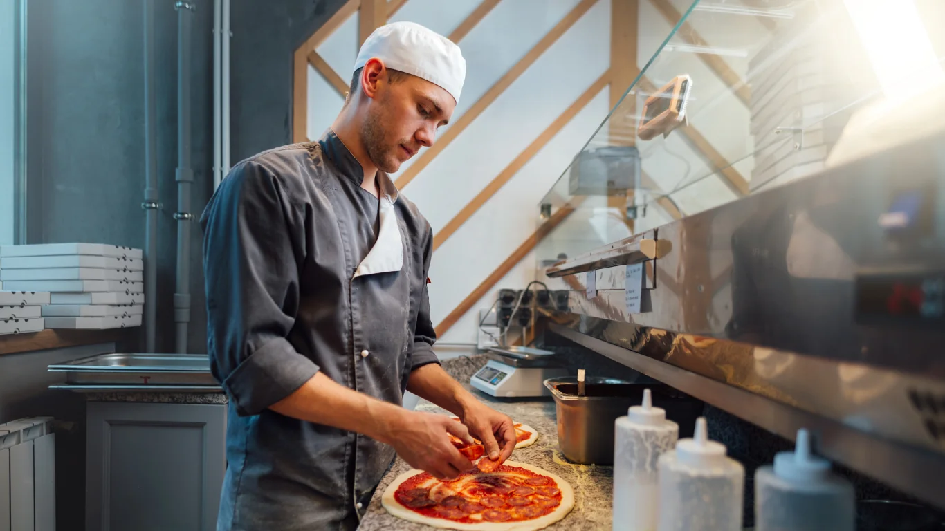 Drobný inventár v pizzerii