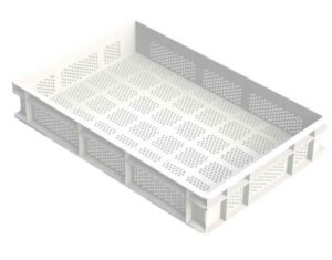 Prepravka na cesto a cestoviny, perforované bočné steny a dno, 600x400x100 mm – GENUS DEI