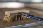 Nízka kefa na čistenie elektrických pizza pecí, mosadzné štetiny – GI.METAL – Obrázok 2