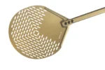 Perforovaná okrúhla lopata na pizzu Gold – GI.METAL