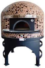 Murovaná kupolová pizza pec neapolského typu MF110, na drevo / plyn – MANNA FORNI