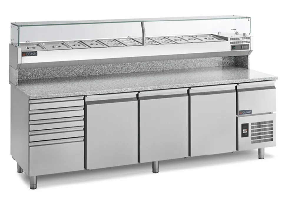 Chladiaci pizza pult UNIVERSAL, PC 270 – GEMM