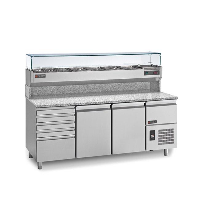 Chladiaci pizza pult UNIVERSAL, PC 215 – GEMM