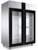 Chladiaca skriňa s presklenými dverami GN 2/1, línia PROFESSIONAL – EVERLASTING – Obrázok 2